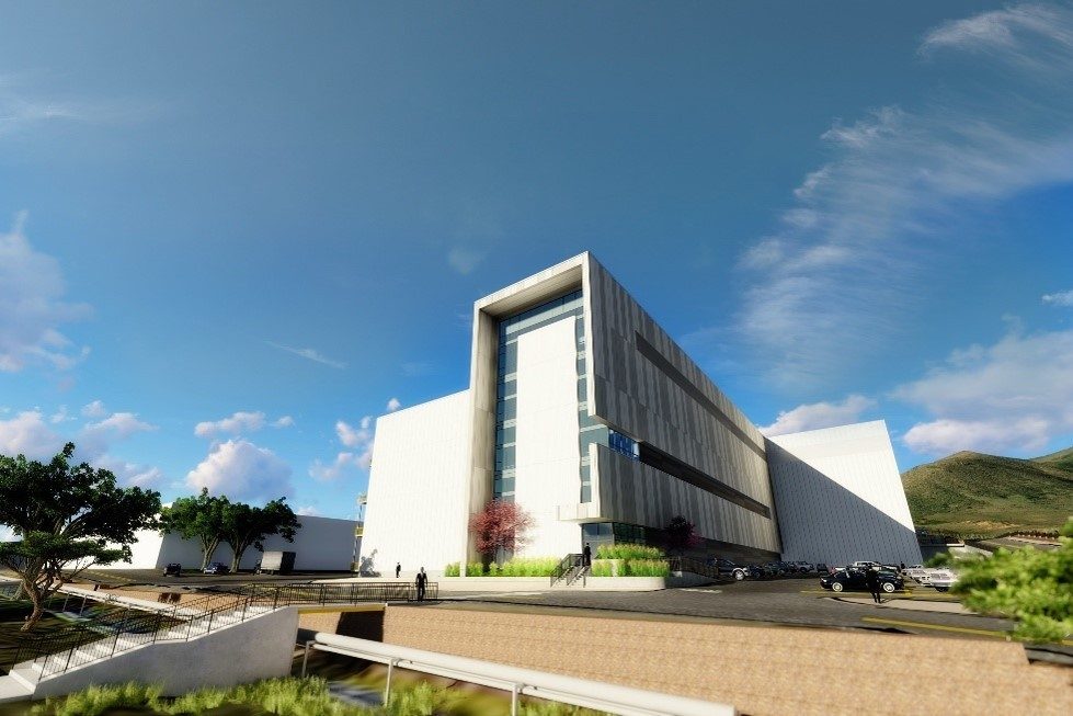 Caption: Lockheed Martin’s Gateway Center, a state-of-the-art satellite production facility.